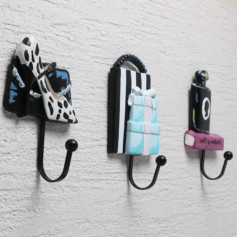 

Clothing store dressing room wall wall creative hook American retro living room entrance bedroom decorations Coat Hanger