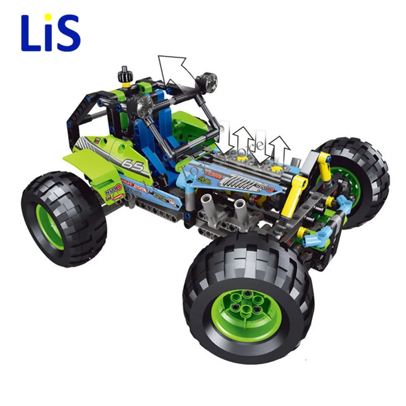 

Compatible 42037 NEW 2 In 1 Technic Formula Off-Roader Racing Car Model Building Block Toys LELE 38001 DIY Gifts For Children