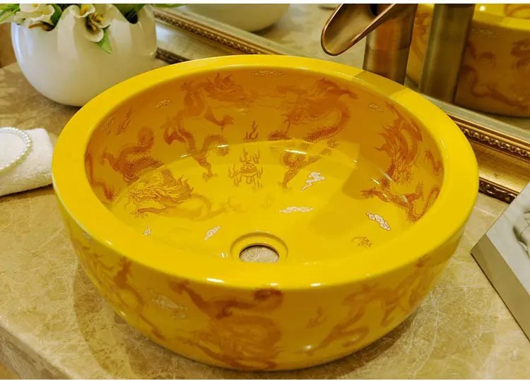 Bathroom Lavabo Ceramic Counter Top Wash Basin Cloakroom Porcelain Vessel Sink bathroom sinks ceramic basin (7)