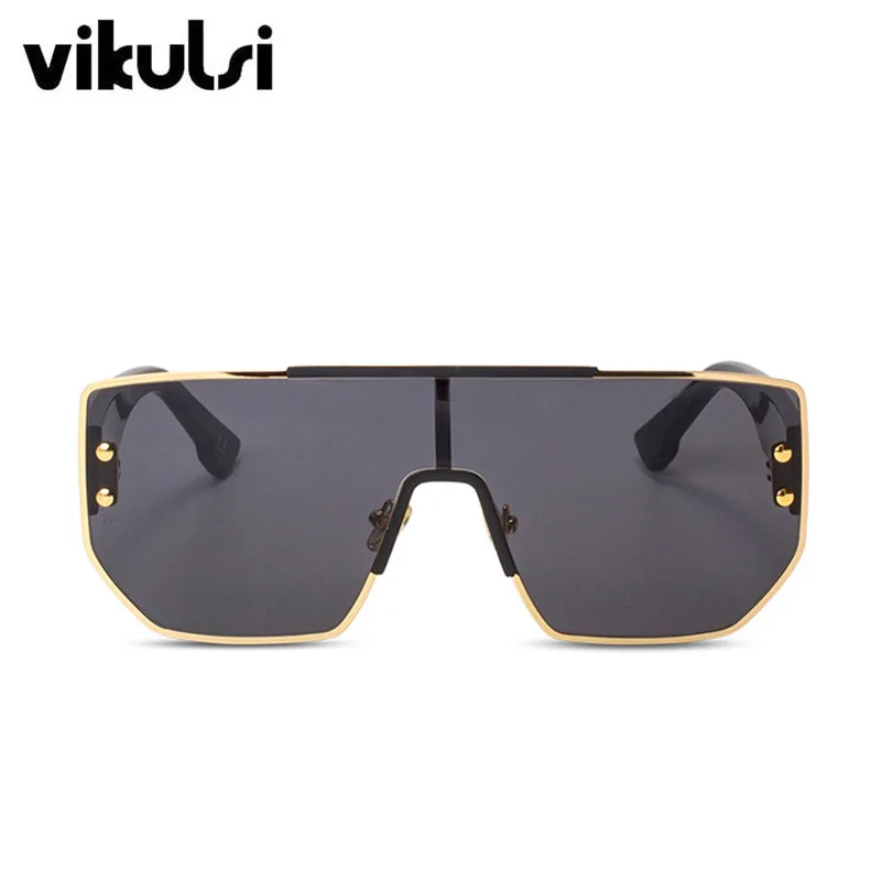 Новые французские Роскошные Квадратные Солнцезащитные очки женские винтажные Ретро брендовые дизайнерские негабаритные солнцезащитные очки мужские женские черные Оттенки UV400