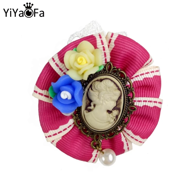 YiYaoFa Handmade Gothic Party Jewelry Flower Original Design Pin Antique Lace Brooch Buckle Vintage Women Accessories YBR-18 | Украшения и