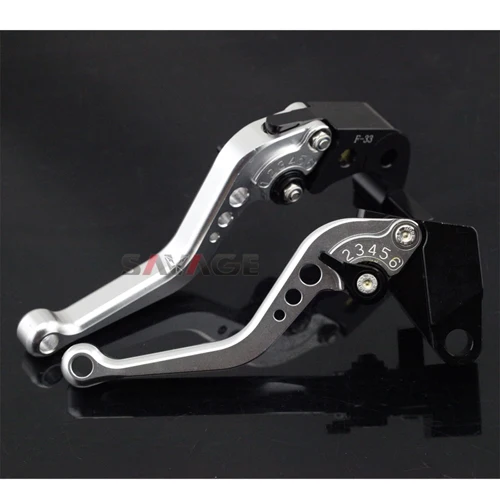 Короткие/длинные тормозные рычаги сцепления для Buell 1125R 2008-2009, 1125CR 2009 аксессуары для мотоциклов регулируемые ЧПУ - Цвет: short silver