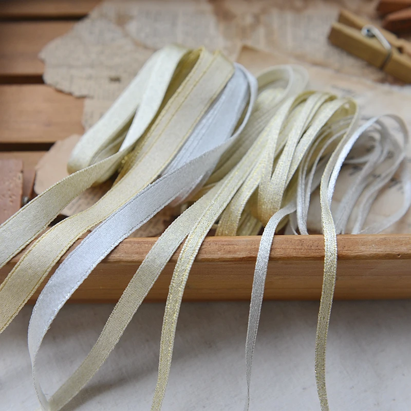 

5M Double-sided Ribbon Different Width Webbing Imitation Ribbon Bow Ribbon Webbing Headdress Gift Wrapping Material