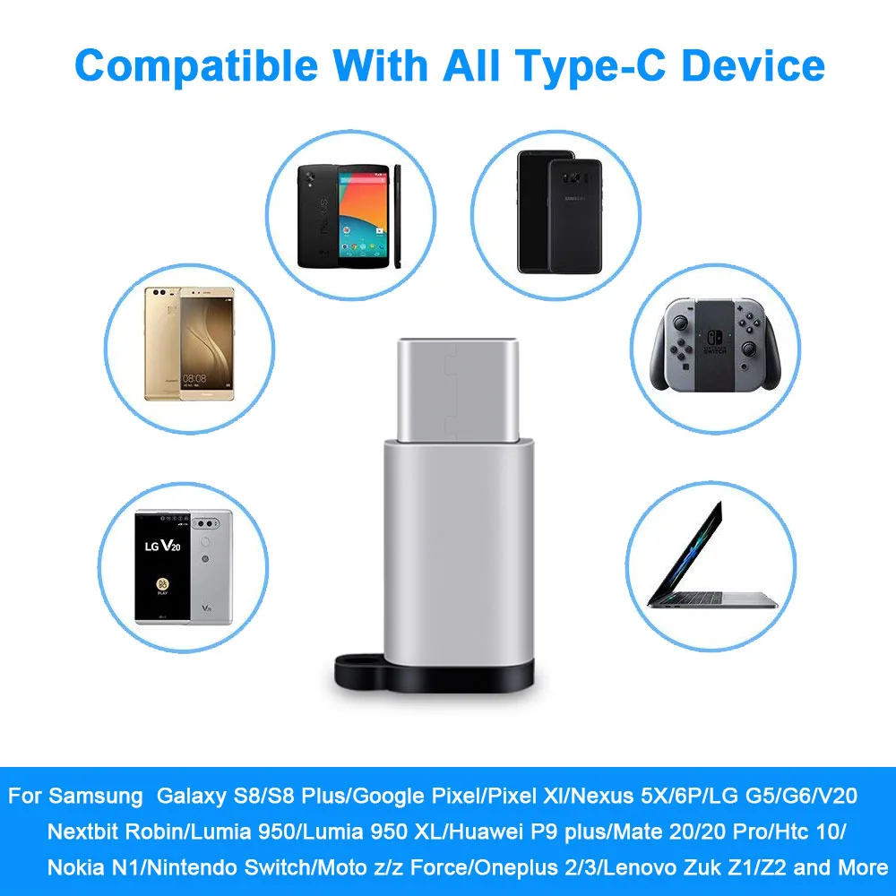 Адаптер Type C для Samsung S8 S9 S10 Huawei Mate20 X Pro P20 P30 Micro Usb к USB гнездовой USBC Male OTG