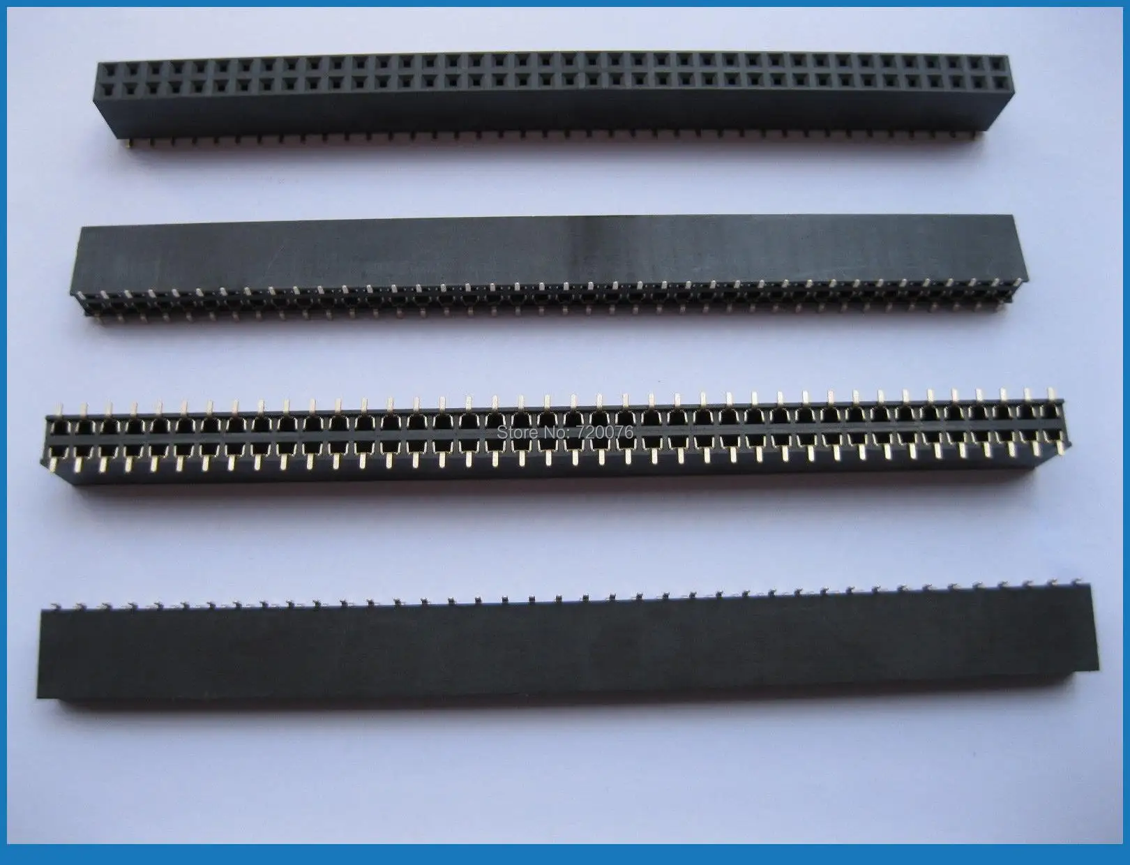 10 pcs Gold Plated SMD SMT 2.54mm Breakable Female Pin Header 80pin Dual Row 10 pcs 2x10 p 20 pin 1 27 mm male header dual row straight pcb smt male pin headers rohs lead free