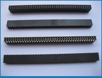 

10 pcs Gold Plated SMD SMT 2.54mm Breakable Female Pin Header 80pin Dual Row