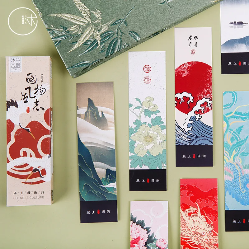 

30pcs/1 lot National style Paper bookmarks bookmarks for books/Share/book markers/tab for books/stationery