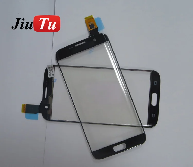  100% Tested Good Front Glass with Touch Screen Flex Cable for S6 edge G925  S6 edge plusS7 edge G935 White Black (2)