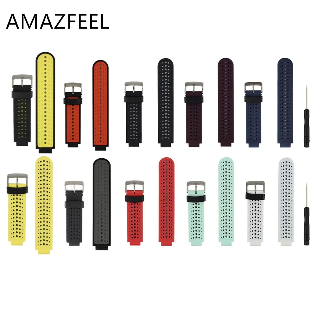 

Genuine TPU Wrist strap Silicone Replacement Watch Band for Garmin Forerunner 230 / 235/235Lite / 220 / 620 / 630 / 735