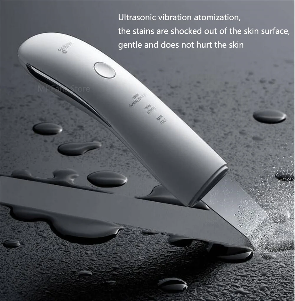 Xiaomi Wellskins Professional Ultrasonic Facial Skin Scrubber Deep Face Cleaning Blackhead remove Rechargeable Beauty Instrument (16)
