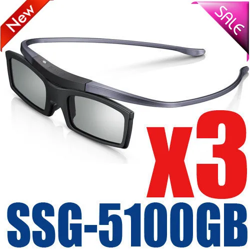 

3pcs Original ssg-5100GB 3D Bluetooth Active Eyewear Glasses for all Samsung / SONY TV series SSG5100 3D glasses