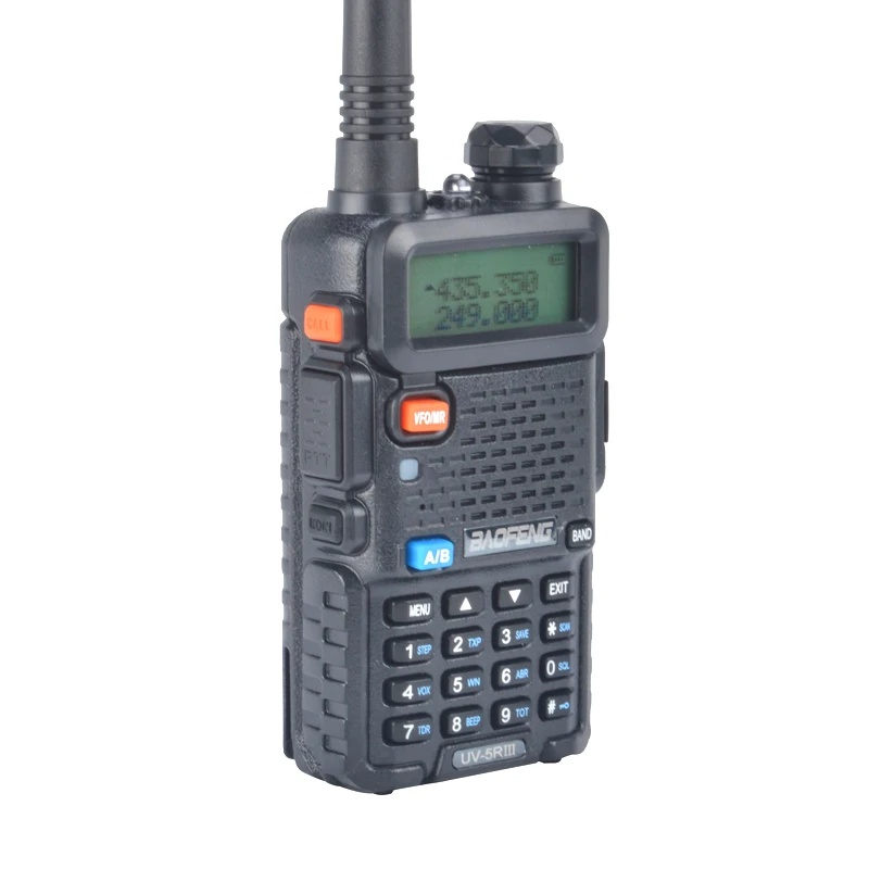 Трехдиапазонная портативная двухсторонняя рация baofeng Walkie talkie UV-5RIII 136-173,975 МГц/200-259,975 МГц/400-519,975 МГц 3 диапазона с наушником