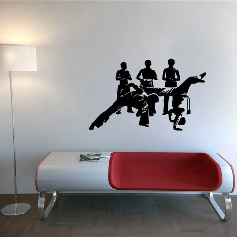 

2017 HOT SALE VINYL WALL STICKER MURAL Wall ART Home DECAL CAPOEIRA SPORT MARTIAL ART WALL PAPER