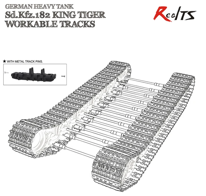 RealTS Meng Model SPS 038 1/35 German Sd.Kfz.182 King Tiger Workable ...