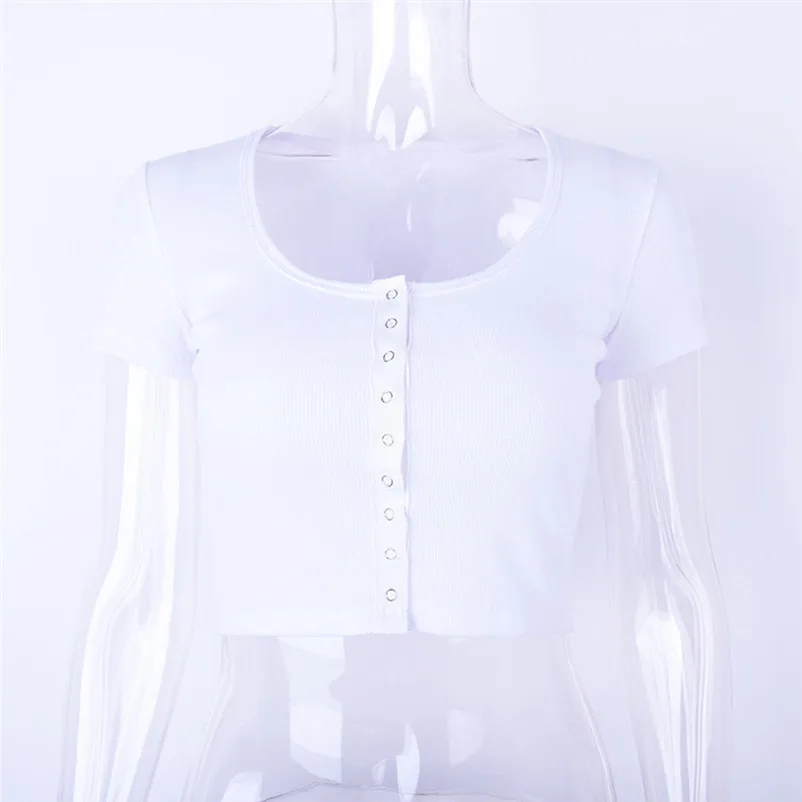 HOT sell Fashion womens tops and blouses summer 2018 Sexy V-Neck Ladies Short Sleeve Tops Girls Club Blouse camicette Y18#N  (1)