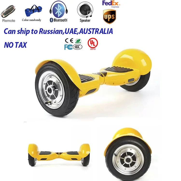 

UL2272 approved warranty Hoverboard 10inch balance wheel LED light Bluetooth speaker smart balance boards big tire 4400mah