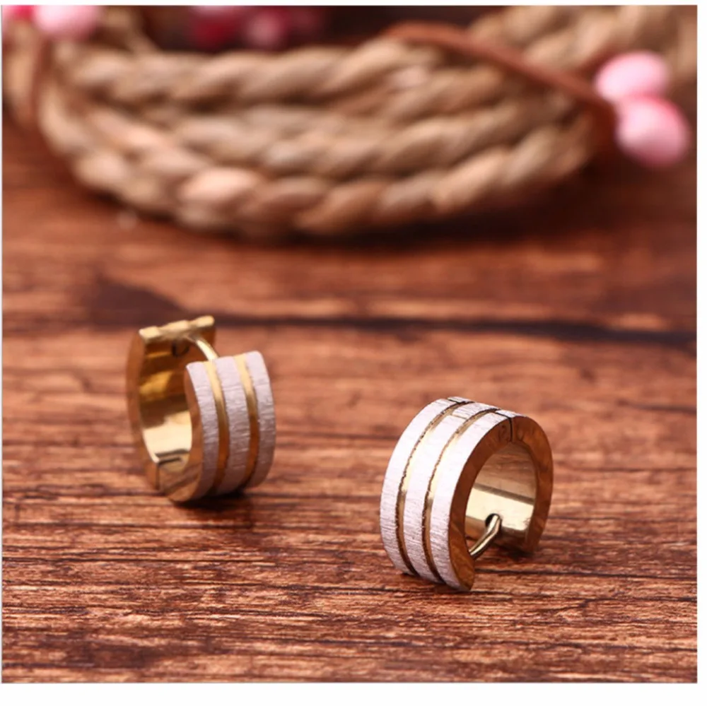 

2018 Jing yang titanium earrings for women earings fashion jewelry korean earing jewellery oorbellen femme Stud punk girl's