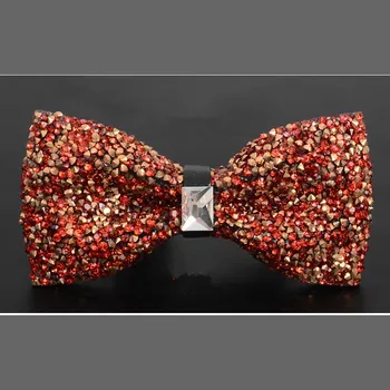 

New Arrival British Style BowtieClothing Accessories Bright Diamond Pointy Bowtie Shirt Striped Bowtie Wedding Party JO186129