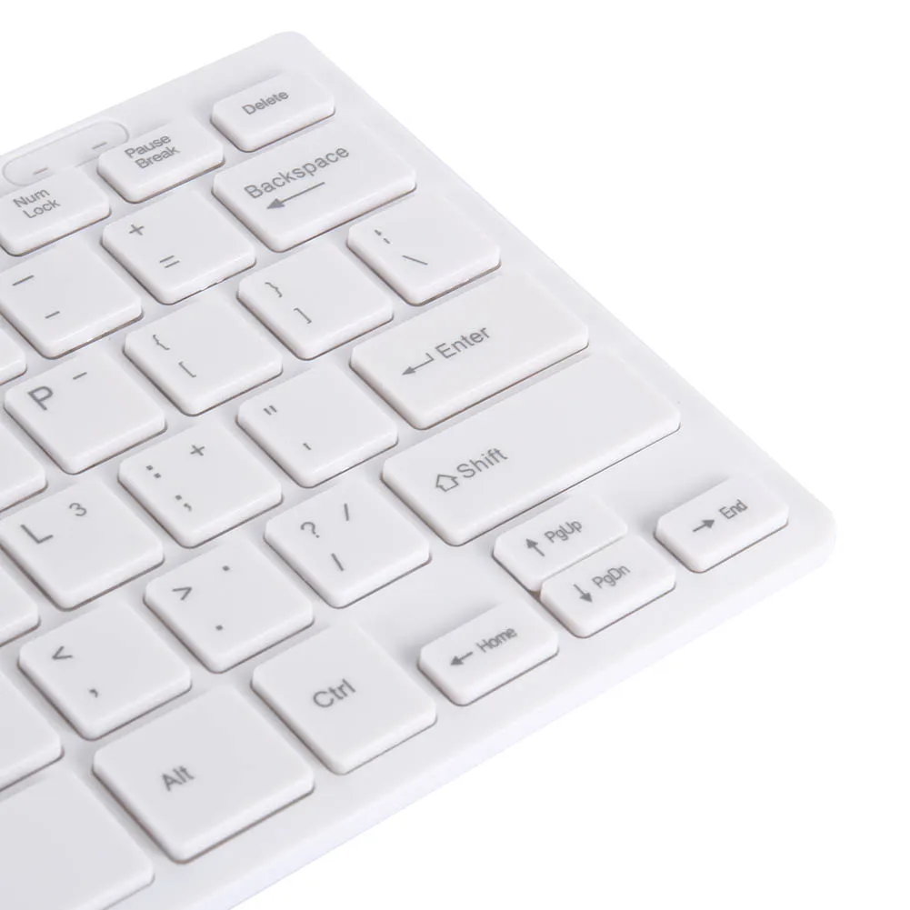

HOT Ultra Thin Quiet Small Wired Keyboard Mini Multimedia USB Keyboards for Laptop PC Computer BUS66