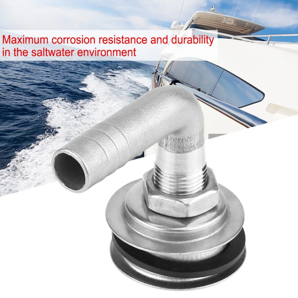 90 Degrees Marine Flush Mount Fuel Gas Tank Vent Durable Stainless Steel Boat Fuel Vent Universal For 5/8