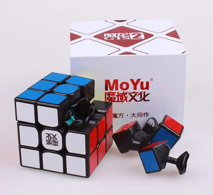 Cuber speed Magic moyu weilong gts2 скоростной куб 3x3x3 Профессиональные развивающие пазлы и gts 2 игрушки для детей - Цвет: black