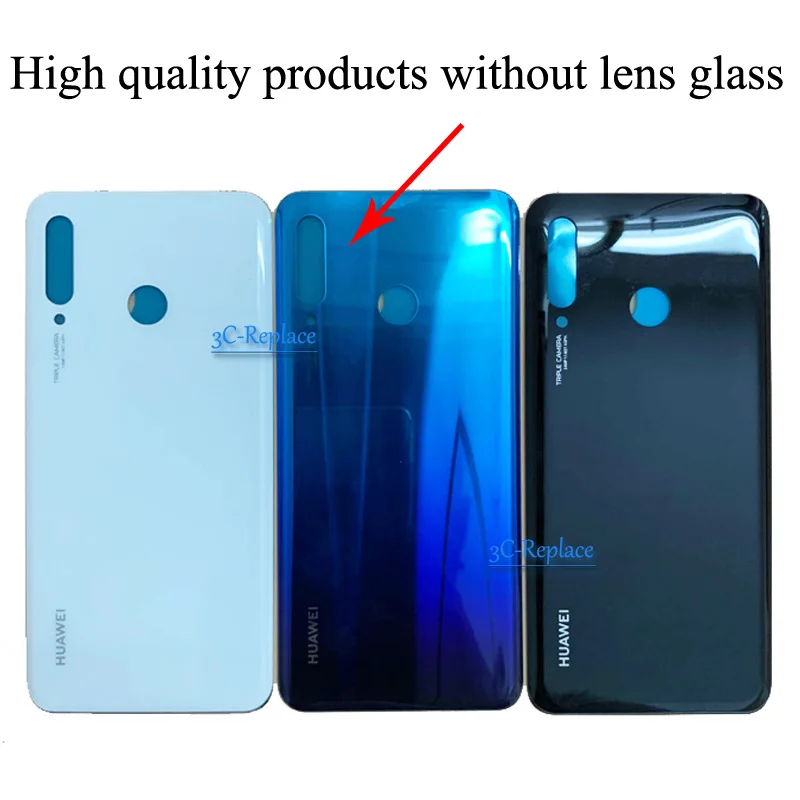 Original 6.1 inch For Huawei P30 Lite / Nova 4E MAR LX1 L01 L21 L22 Glass Battery Back Cover Case Battery Housing Rear Cover