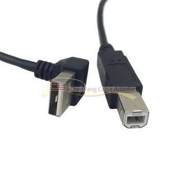 

10PCS/CY Up Angled 90 degree USB 2.0 Male to B type Male Cable for Printer scanner Hard Disk 20cm