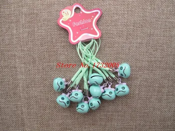 

New 50 pcs Cartoon Stitch Friend Pendant DIY Key Chains With Bell Bag Pendant Gifts Favors Free Shipping LD-97