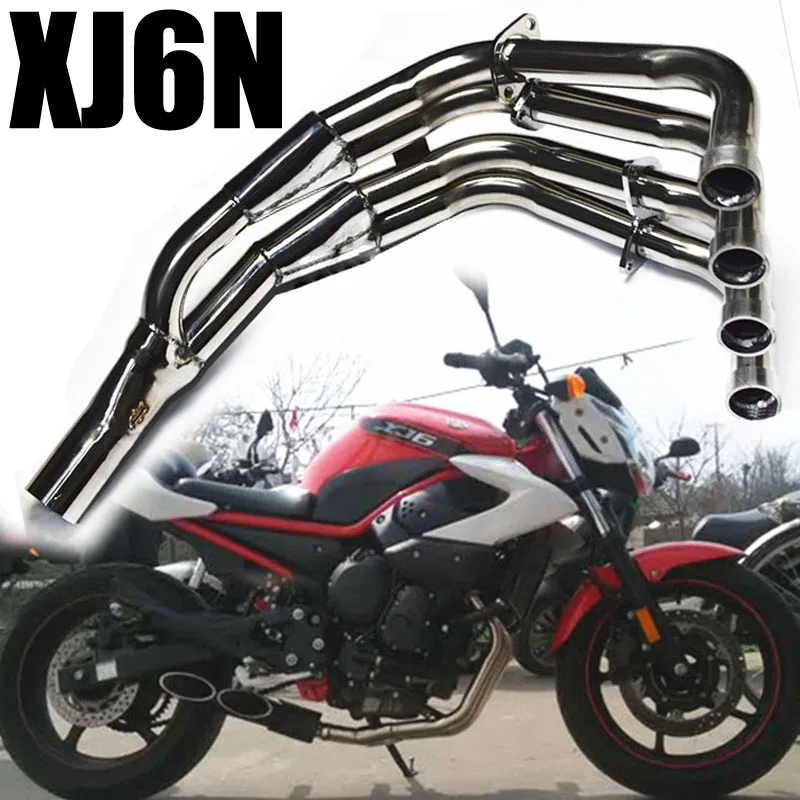 Выхлопная труба XJ6N для мотоцикла вся система соединительная трубка akrapovic