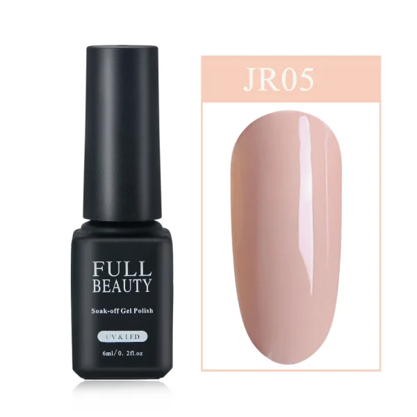 6ml Soak Off Grey Gel Polish Nail Art Lacquer Long Lasting Nude Pink Hybrid Gel Nail Polish Top Coat UV Gellak Manicure CH981-3 - Цвет: JR05