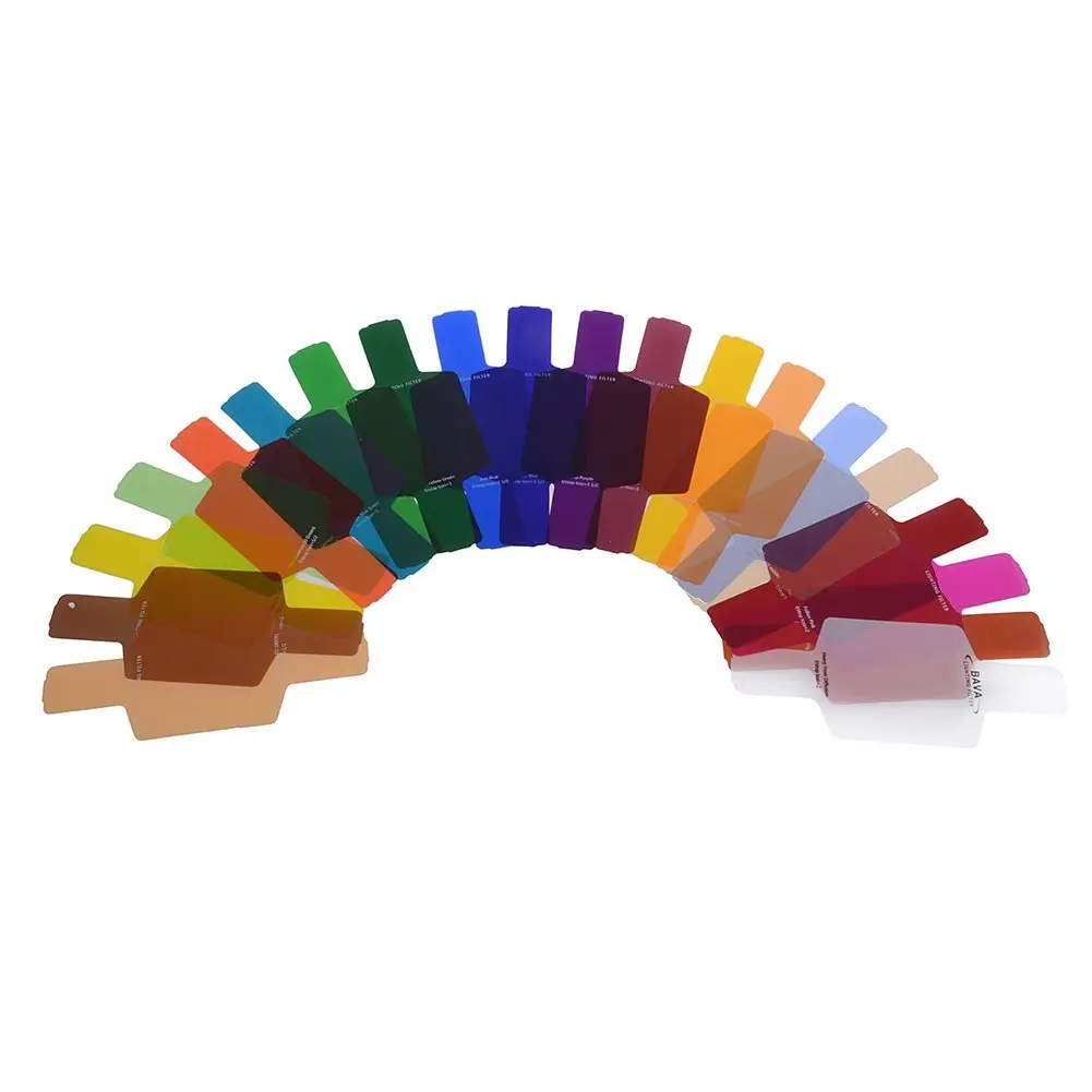 Photographic 20 Piece Speedlite Flash Color Gels Universal Lighting Cinegel Filter Kit