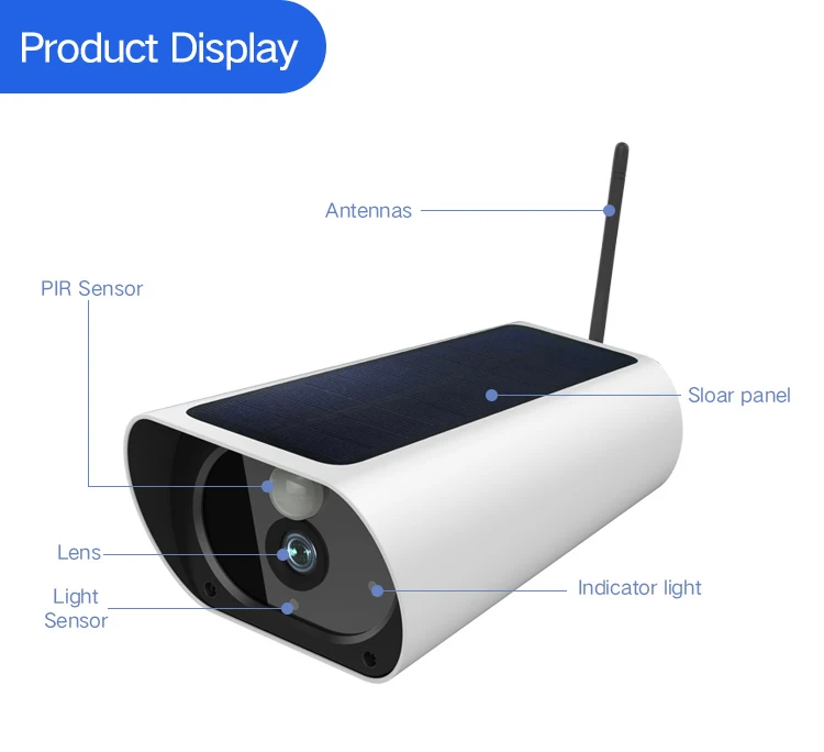 Outdoor 4G Solar Camera CCTV Video Security Surveillance GSM SIM Card WiFi Camera From LEEKGOVISION Factory