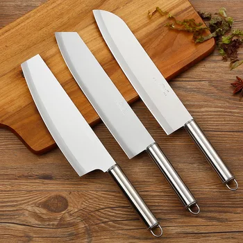 

2Pcs/set Multifunctional Stainless Steel Kitchen Fruit Knife Vegetable Knife Meat Cleaver Knife Cooking Tool