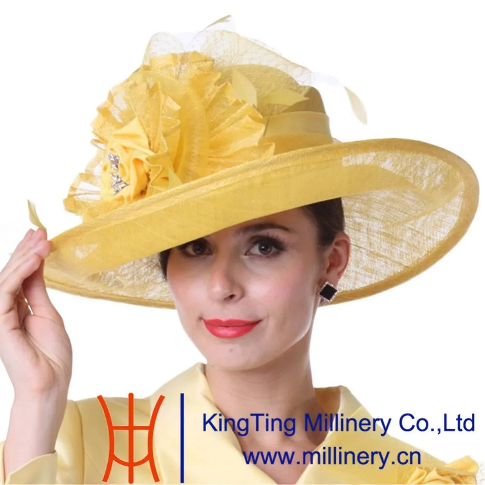 Kueeni Women Church Hats Mother of the Bride Hats With Matching Suits