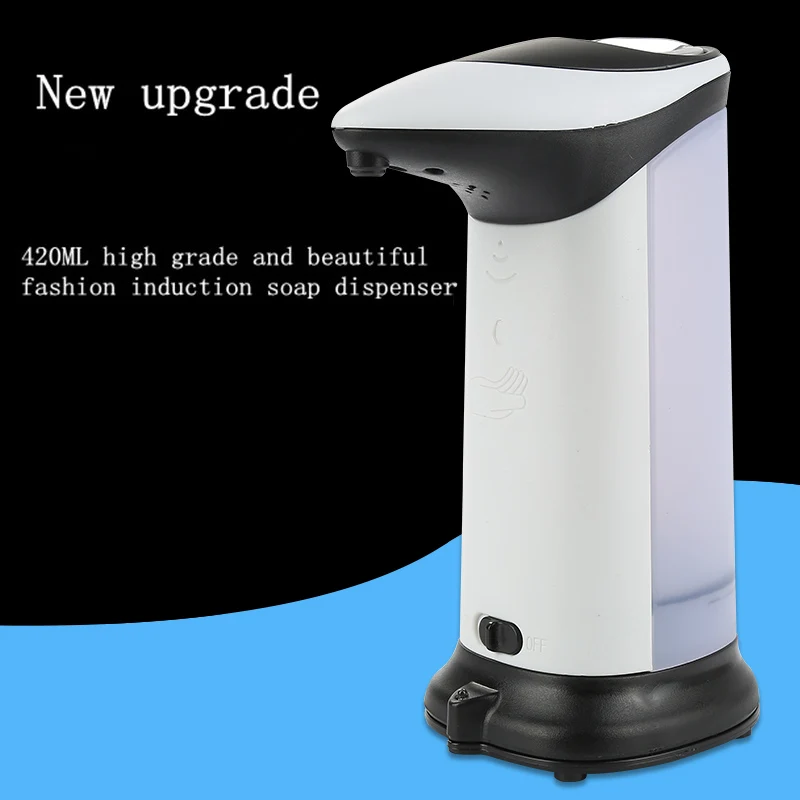 

420ml Automatic Soap Dispenser ABS Electroplated with Built-in Infrared Smart Sensor Touchless Sanitizer Kitchen Bathroom