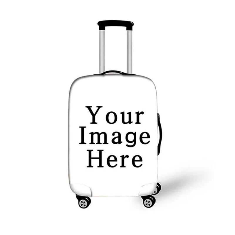 Крутой чехол для чемодана с черепом, пыленепроницаемый защитный чехол для чемодана с черепом, защита для путешествий, аксессуары - Цвет: custom