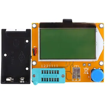 

9V LCD Digital Transistor Tester Meter LCR-T4 12864 Backlight Diode Triode Capacitance ESR Meter For MOSFET/JFET/PNP/NPN L/C/R