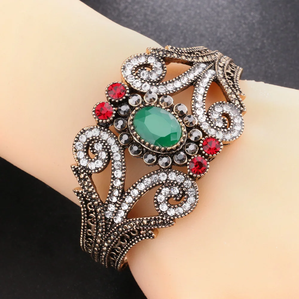 Gulkina 2017 New Vintage Hyperbole Ethnic Bracelets & Bangles For Women