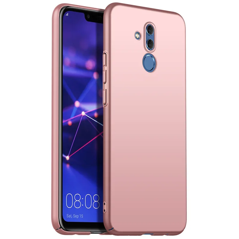 Для huawei mate 20 Lite чехол для huawei mate 20 чехол для huawei mate 20 Pro Чехол жесткая задняя крышка из ПК Soild color mate 20X - Цвет: rose gold