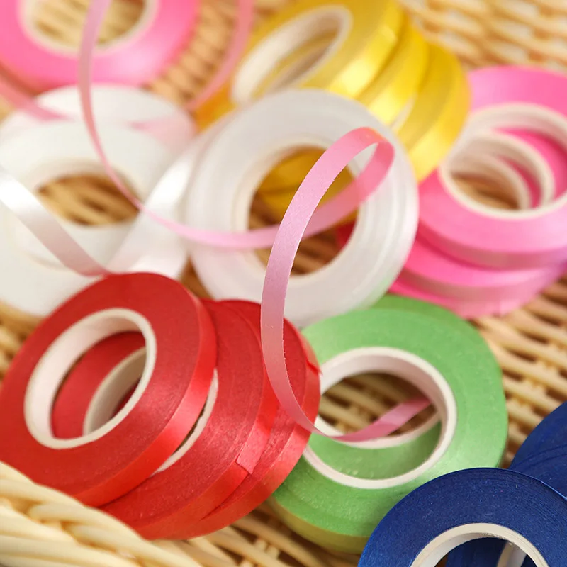 10pcs 10mx5mm Plastic Balloon Ribbon Tape for Wedding Decoration Birthday Party DIY Accessories Gifts Cake Box Rope Ribbons 7Z