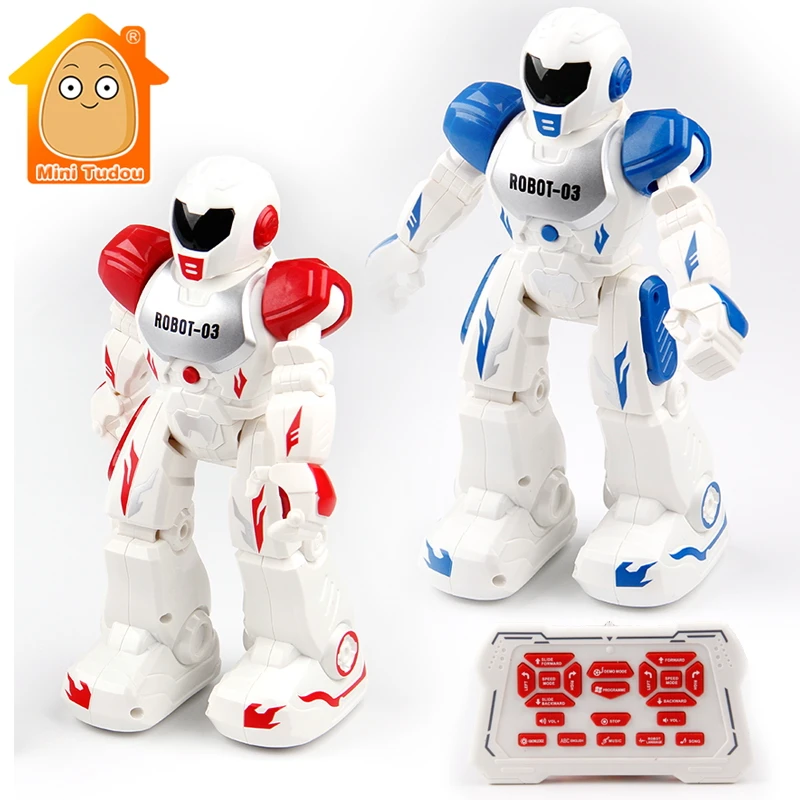 

MiniTudou Multifunctional Remote Control Robot Singing Dancing Robot With Music Light RC Toys Action Figures Gift For Boys Girls
