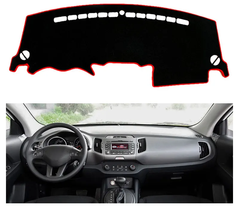 For LHD KIA Sportage 3rd 2015 2014 2013 2012 2011 Car Dashboard Mat Covers Mats Pad Auto Shade Cushion Interior Protector Carpet (16)