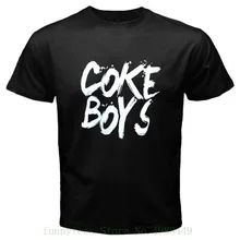 Coke Boys Records французская Монтана хип хоп Музыка Мужская Черная Футболка размер S-3xl персонализированная футболка на заказ футболка