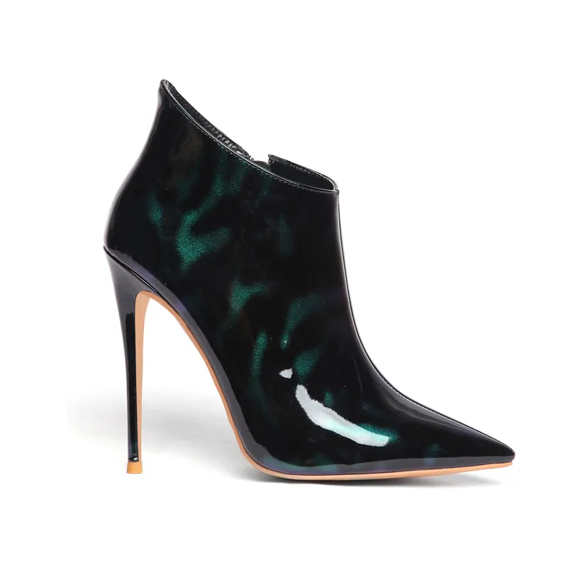 FEDONAS/2019 г.; брендовая модная пикантная обувь с острым носком на очень высоком каблуке для ночного клуба; женские ботильоны из лакированной