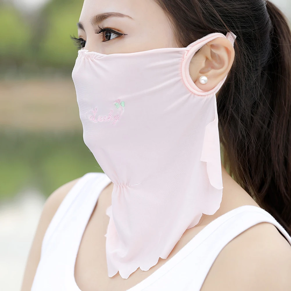 Спорт на открытом воздухе Защита от солнца УФ ультратонкая летняя Солнцезащитная маска для лица - Цвет: H