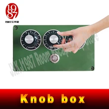 Jxkj1987ручка для игры в комнату для побега, подставка, вращающаяся три ручки в нужное положение, нажмите на металлическую кнопку, чтобы снять замок