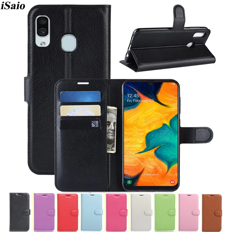 Чехол бумажник для Samsung Galaxy A10 A20 A30 A30s A40 A50 A50s откидной кожаный чехол телефона из