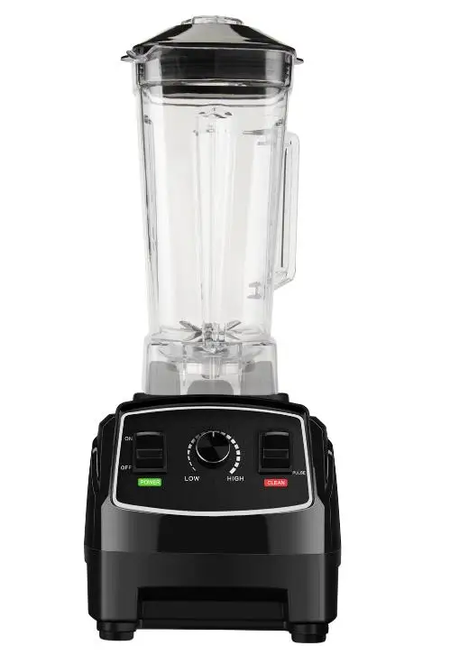 BLACK BPA бесплатно 3HP 2200 Вт Сверхмощный коммерческий блендер миксер высокой мощности кухонный комбайн ледяной смузи бар фрукты Электрический блендер - Цвет: BLACK