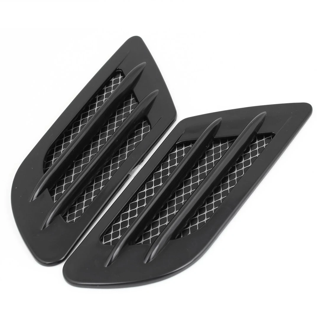 Car Side Vent Air Flow Fender Intake Sticker Decor Black 2pcsin Car Stickers from Automobiles