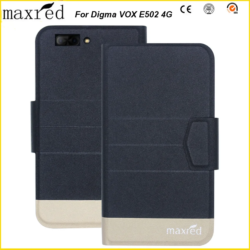 

5 Colors Original! Digma VOX E502 4G Case High Quality Flip Ultra-thin Luxury Leather Protective Case For Digma VOX E502 4G